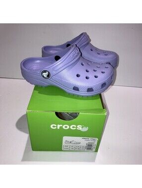 Crocs Classic Clog T Mystic Purple Size C 10 206990-5BN NEW